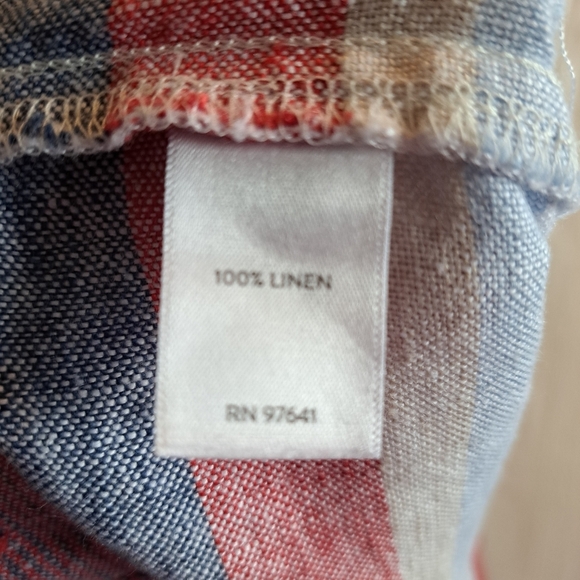 J.Jill women's size Small linen shorts multi color stripe, 2 pockets, EUC - Picture 4 of 4